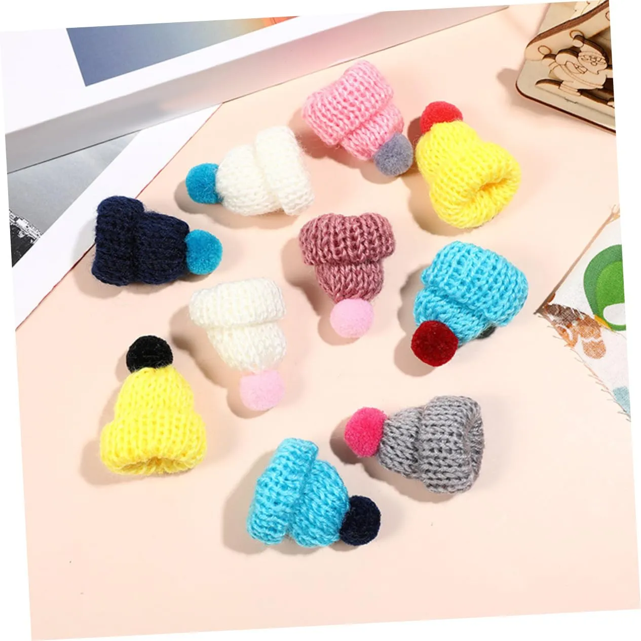 Angoily Mini Cappelli Maglia 100 Pezzi 5x3x3 cm