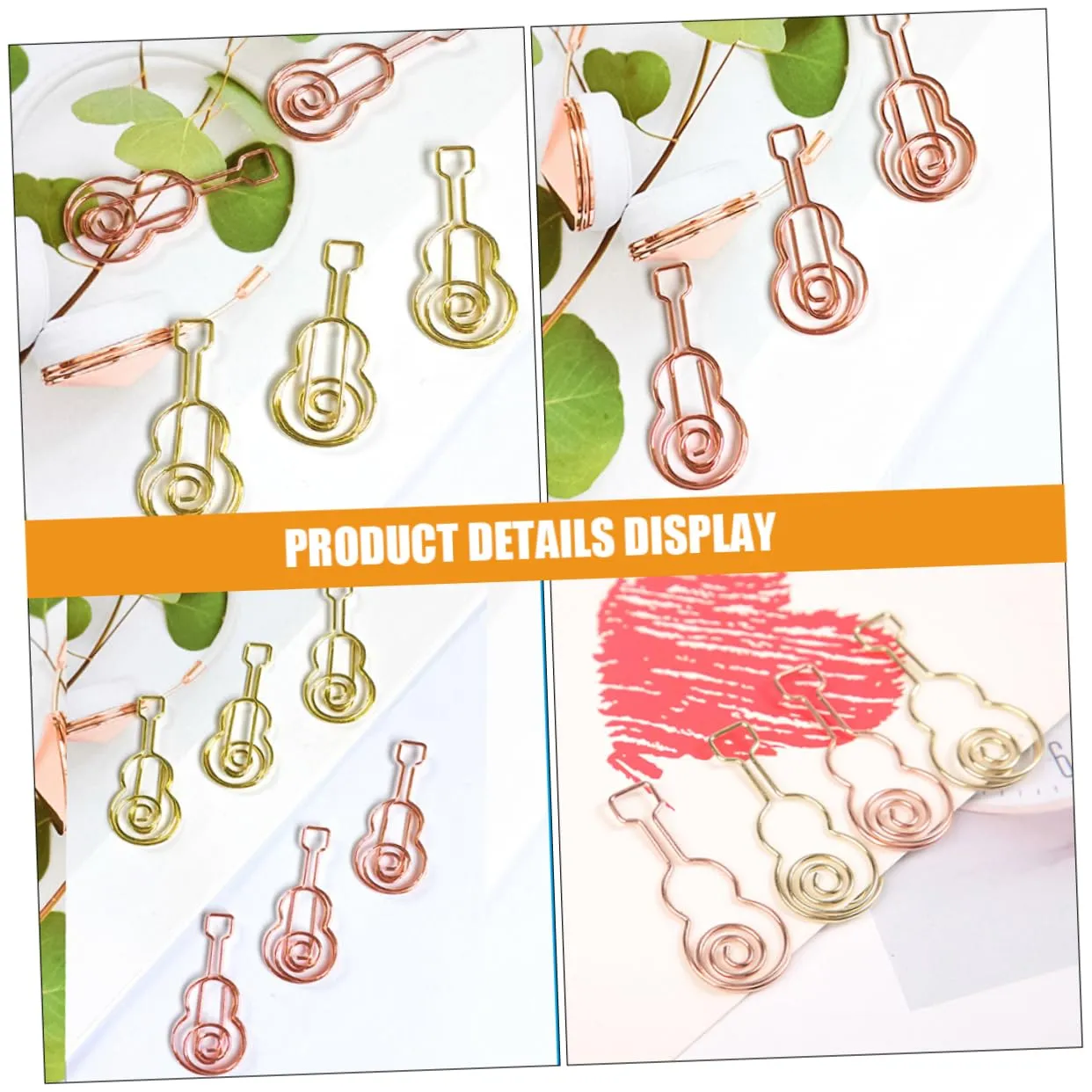 Angoily Graffette Chitarra graffette metallo 40 pezzi decorative