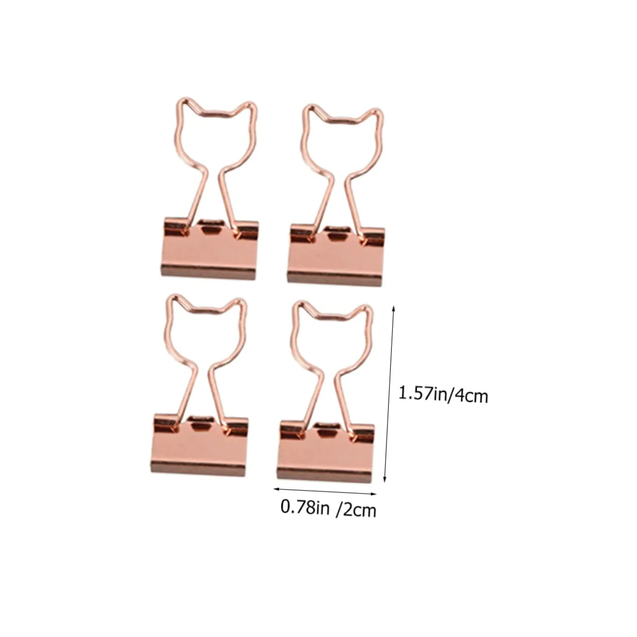 Angoily clip ufficio metallo colorate 4,0x2,0 cm 15 pezzi