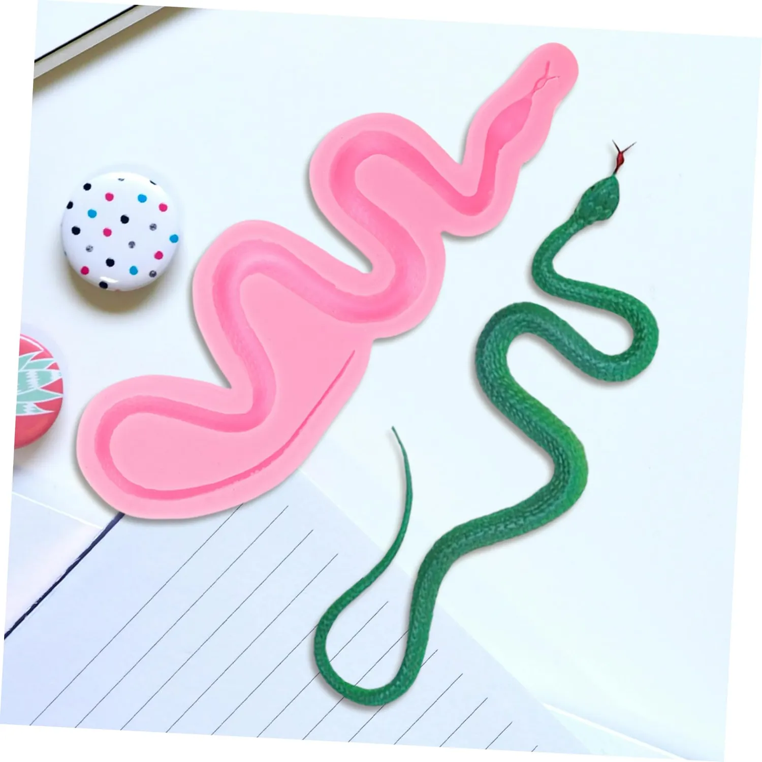 Angoily Stampo Silicone Serpente resina pendenti grande