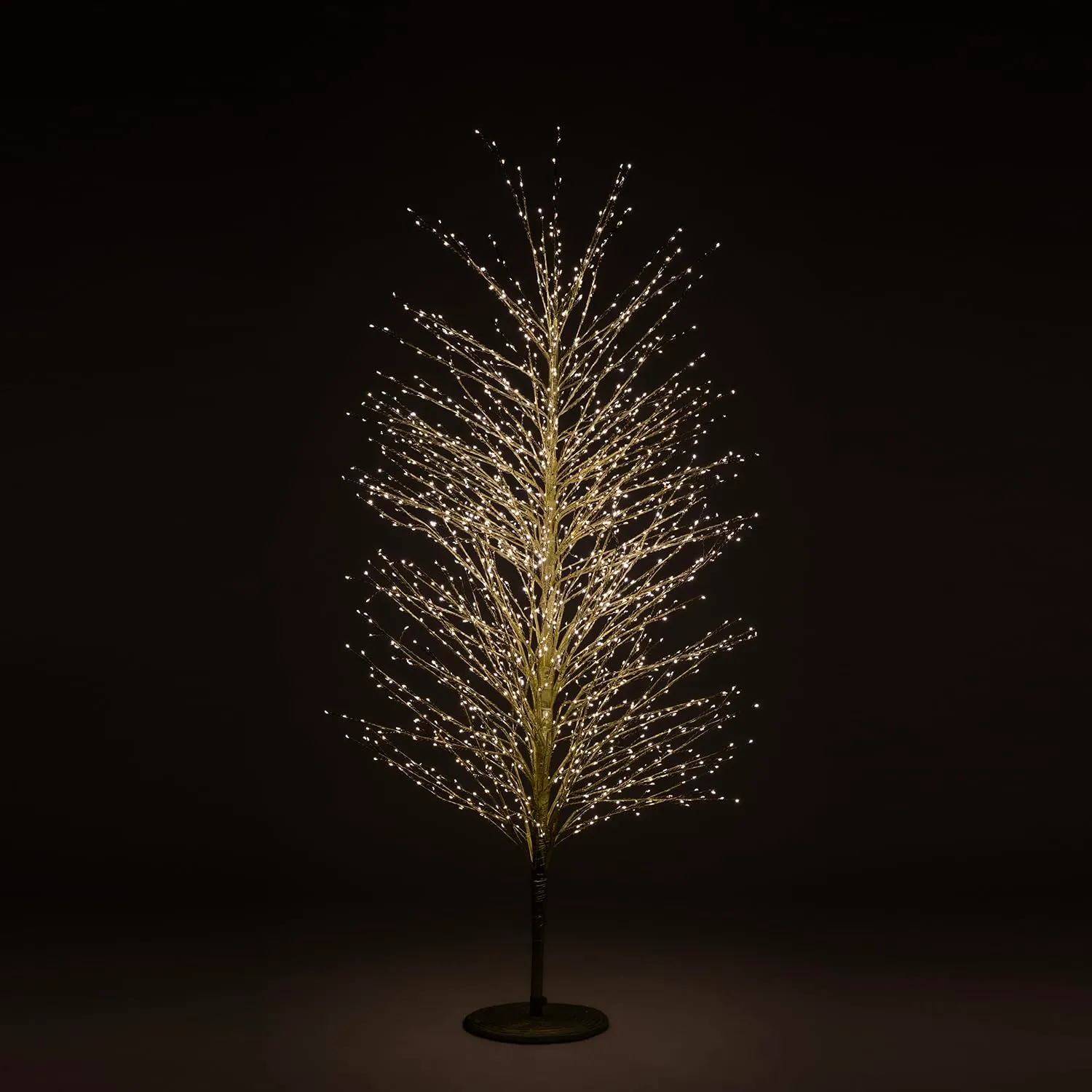 Giodicart Xmas Faggio 1500 Led albero luminoso oro 150 cm luce calda