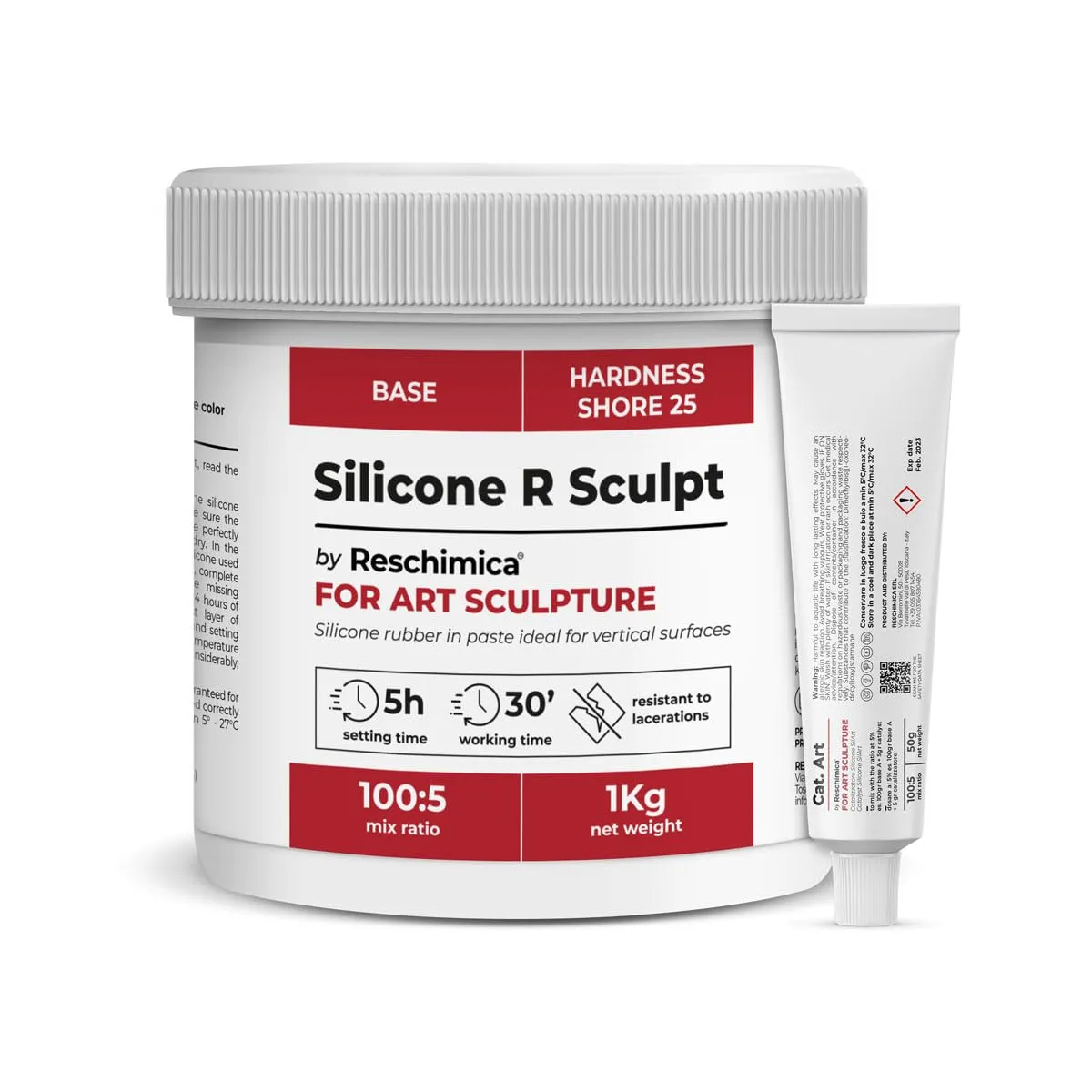 Reschimica R Sculpt gomma siliconica in pasta 10 kg verticale