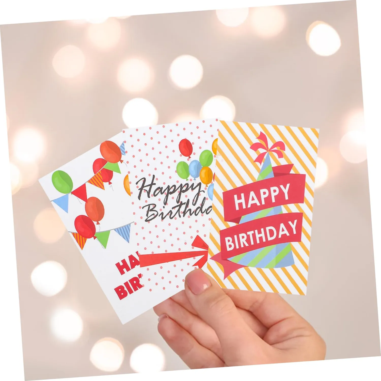 Angoily Biglietti Compleanno Assortiti 150 Pezzi con buste colorati