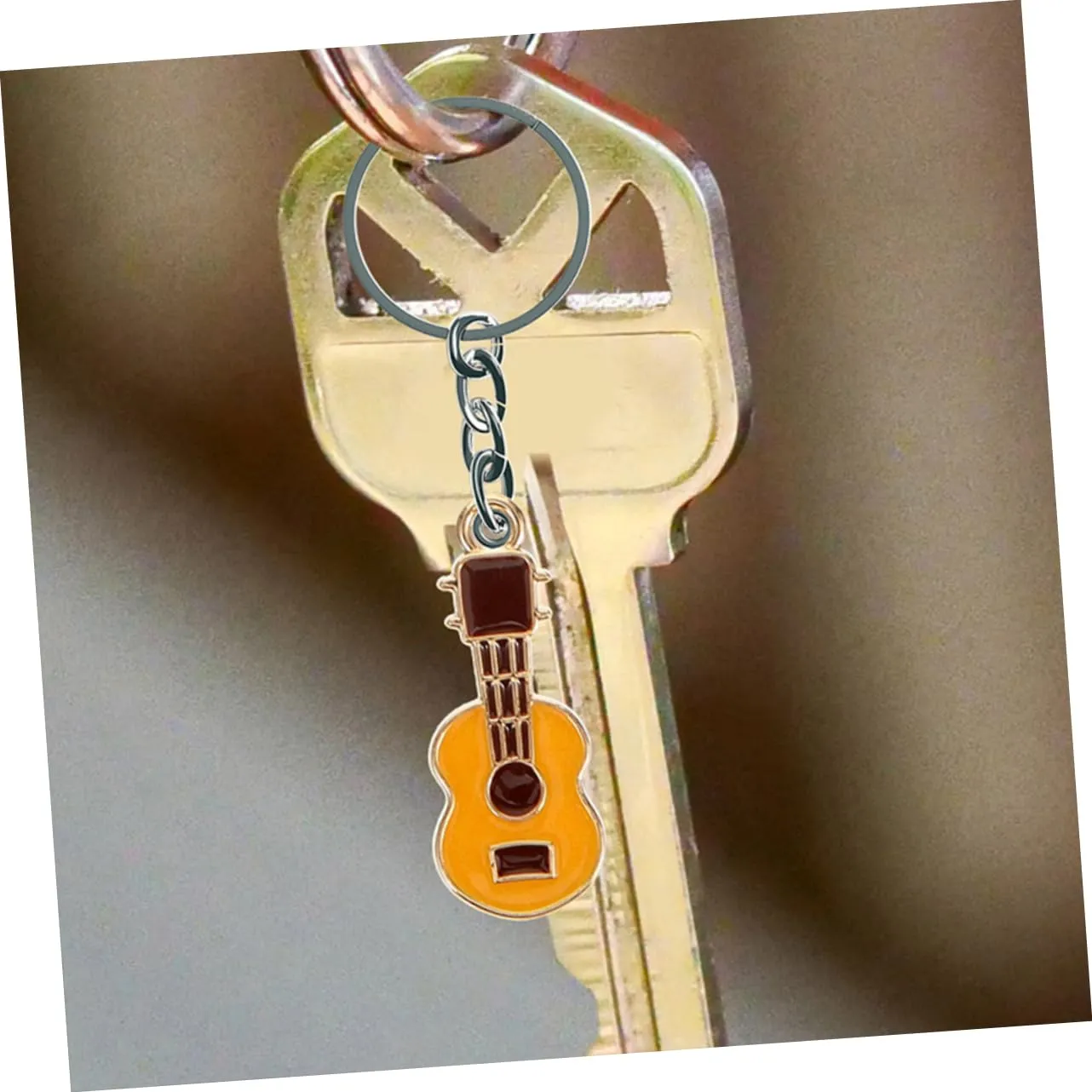 Angoily Chitarra ciondoli smaltati arancia 40 pezzi