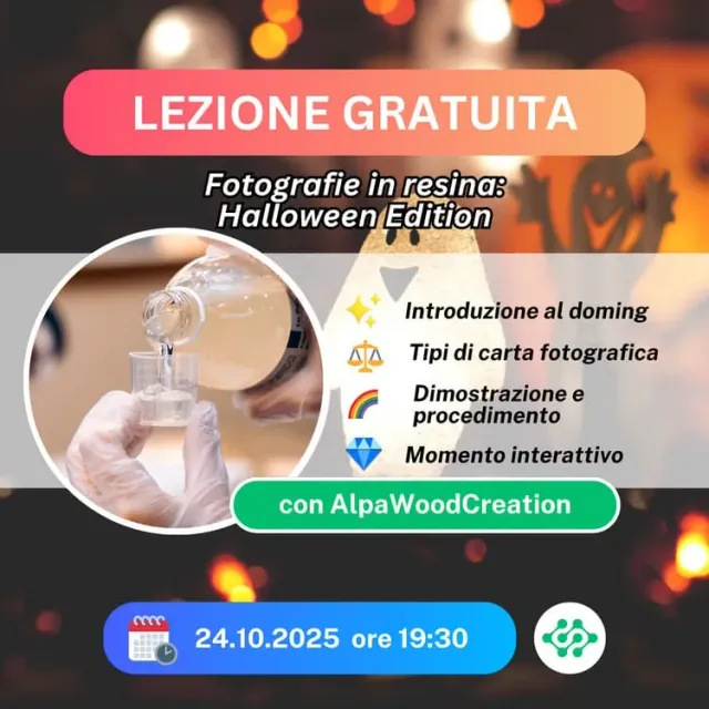 Naturesin Lezione Fotografie in Resina Halloween lezione