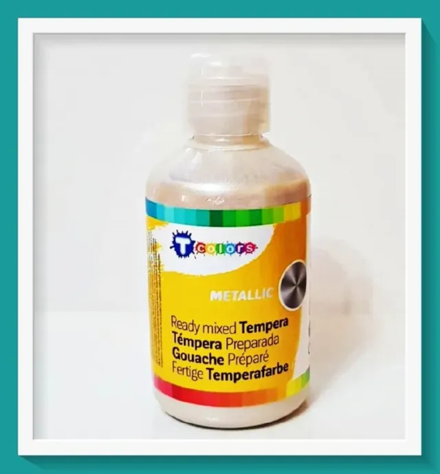 Tcolors tempera metallizzata bianco 250 ml