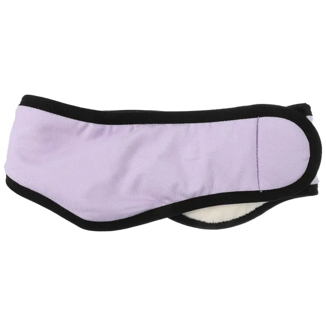Angoily fascia paraorecchie nera regolabile cotone