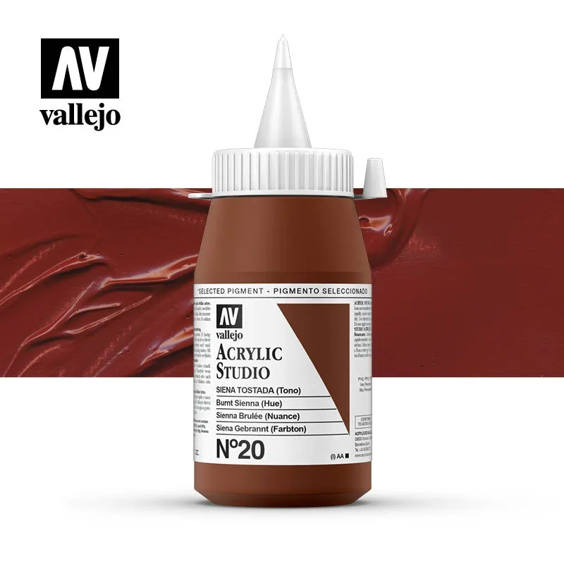 Vallejo Studio 20 colore acrilico 500 ml coprente