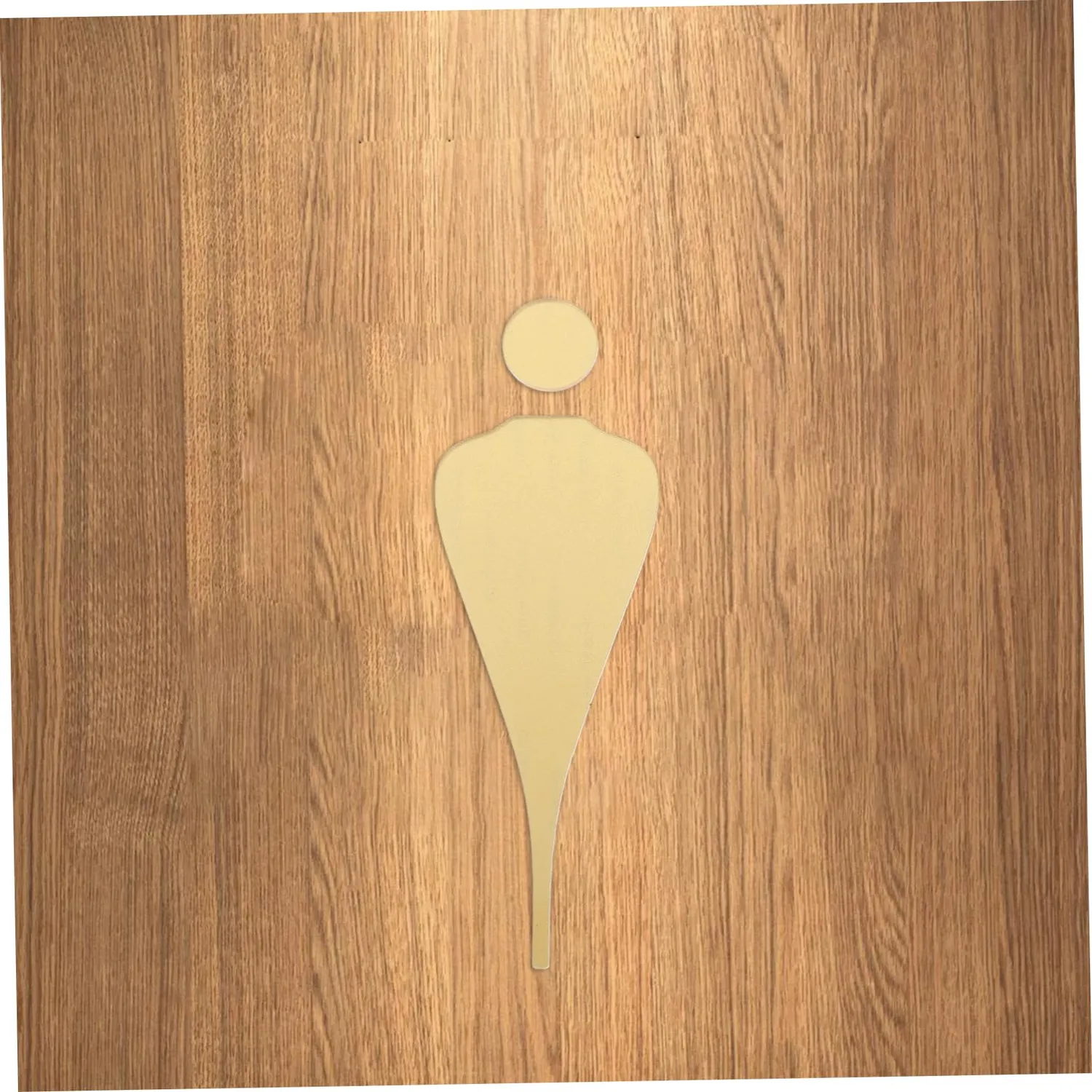 Angoily Cartelli Bagno Acrilico Oro 2 Pezzi 3D