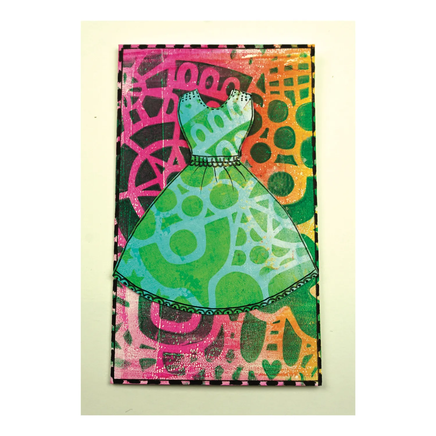 Gelli Arts Handmade Card Kit biglietti fai da te con piastra 3x5