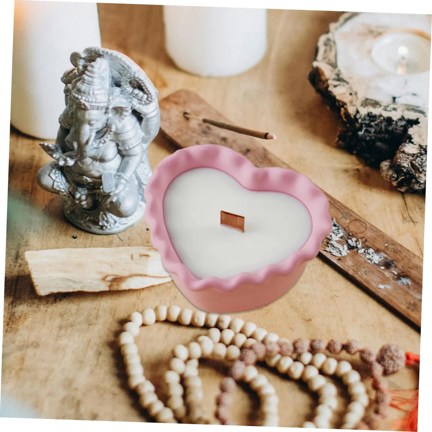 Angoily stampo silicone cuore candele 2 pezzi