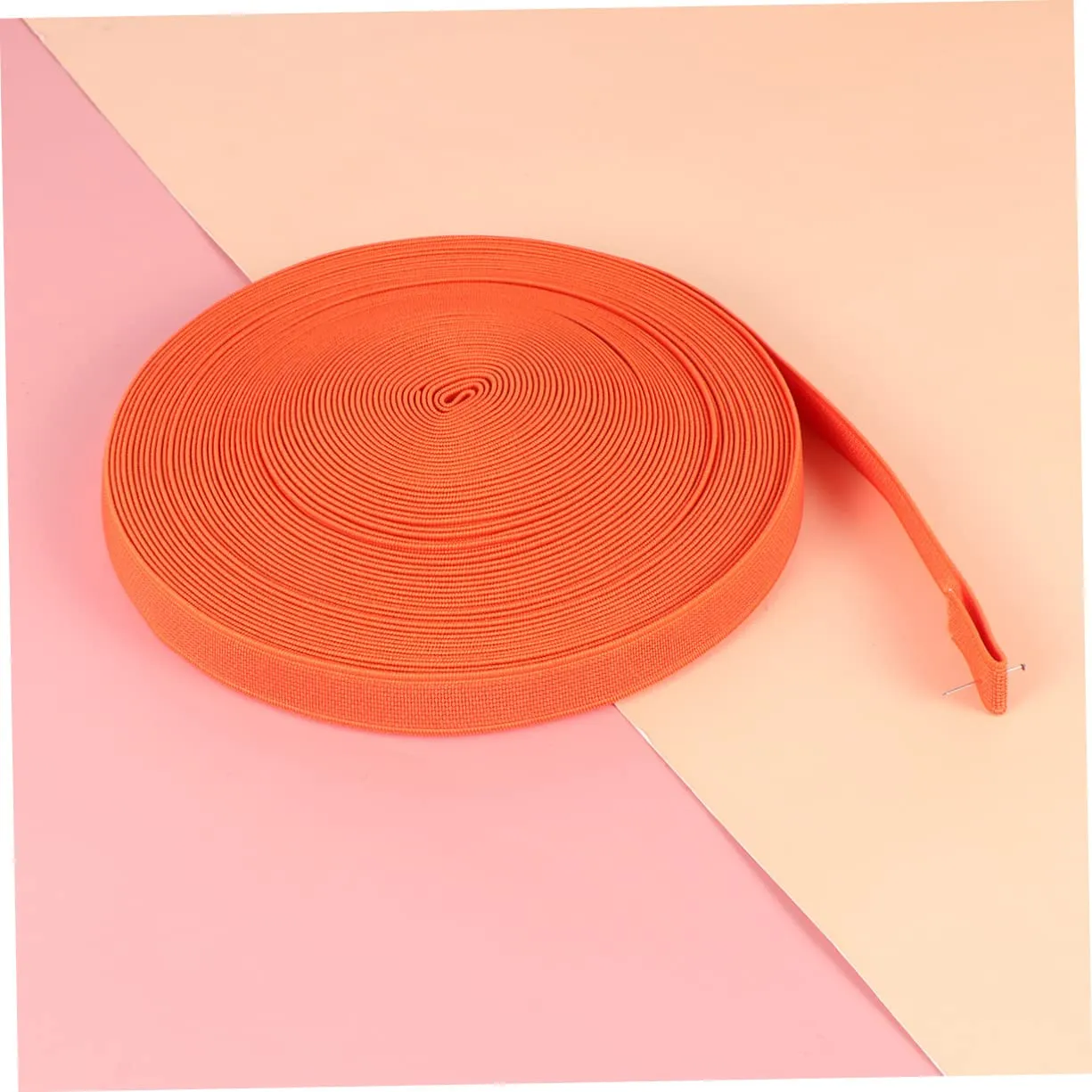 Angoily Elastico Piatto per Scarpe Arancione 1 Rotolo
