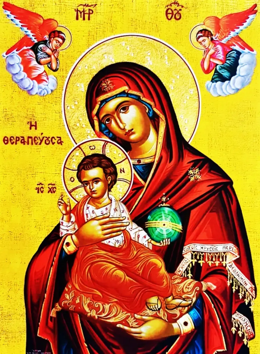 Deco Foam DF00485 carta di riso Panagia Terapeutrice