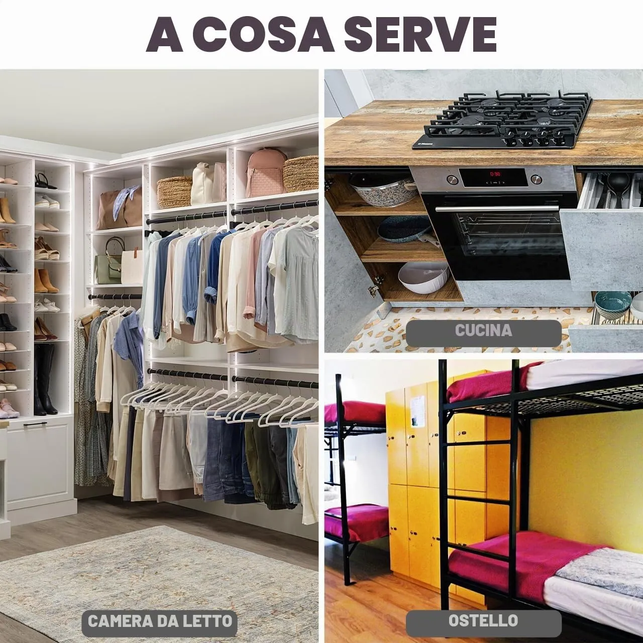 Angoily guide cassetti autoadesive 26,4 cm 2 pezzi