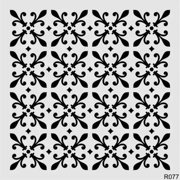 Deco Foam R077 stencil decorativo 30x30 cm
