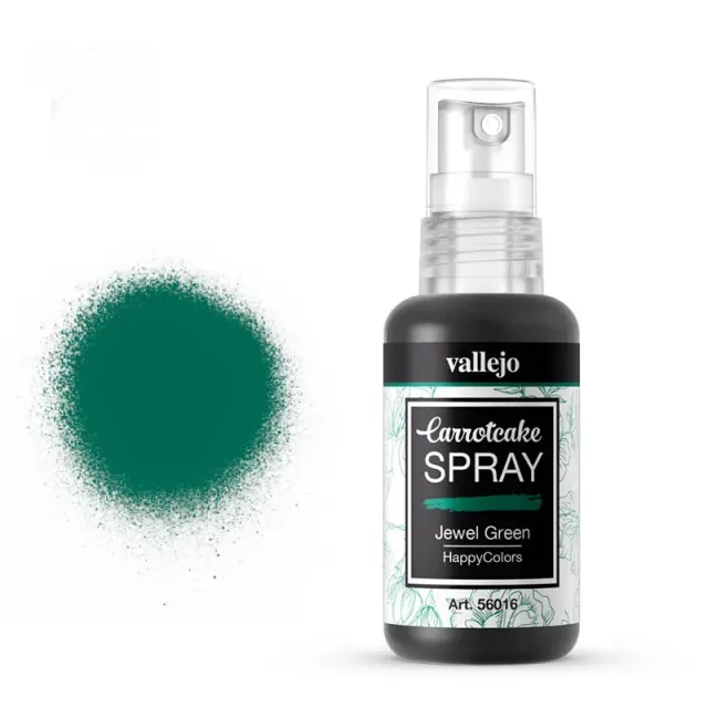 Vallejo Carrot Cake Spray 016 spray verde Jewel Green poroso