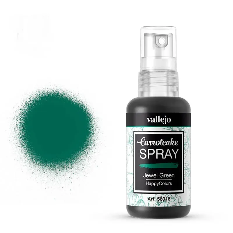 Vallejo Carrot Cake Spray 016 spray verde Jewel Green poroso