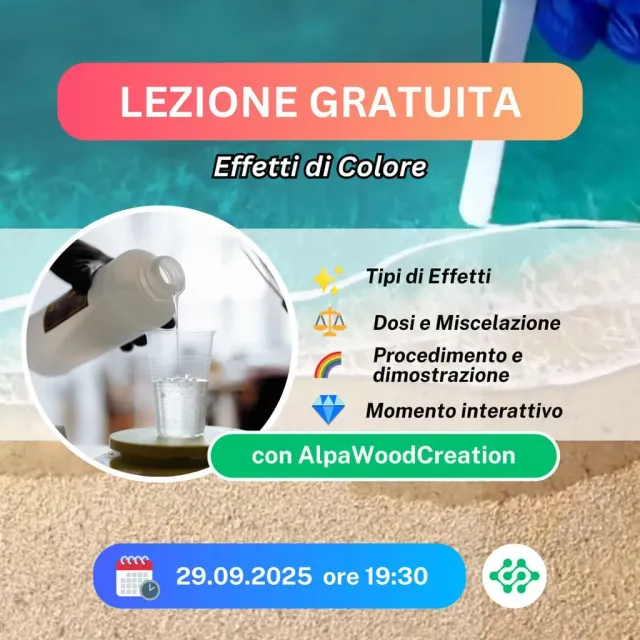 Naturesin lezione gratuita effetti di colore resina