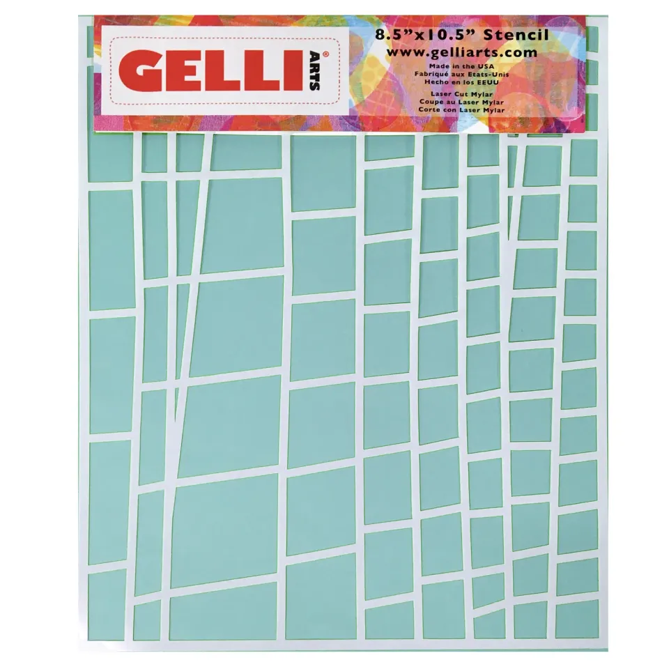 Gelli Arts Ladder stencil architettura 21,5x26,7 cm