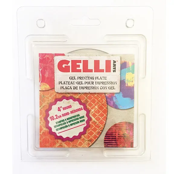 Gelli Arts piastra gel rotonda 4" stampa tonda riusabile