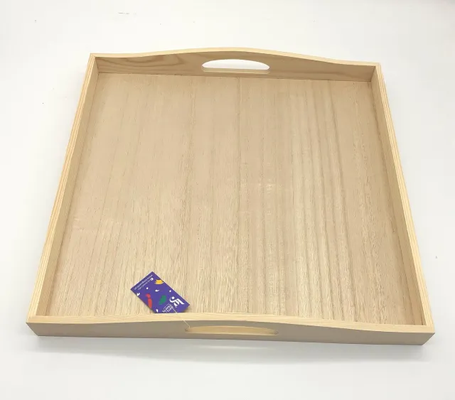 Deco Foam 87885 vassoio legno 40x40 cm grezzo