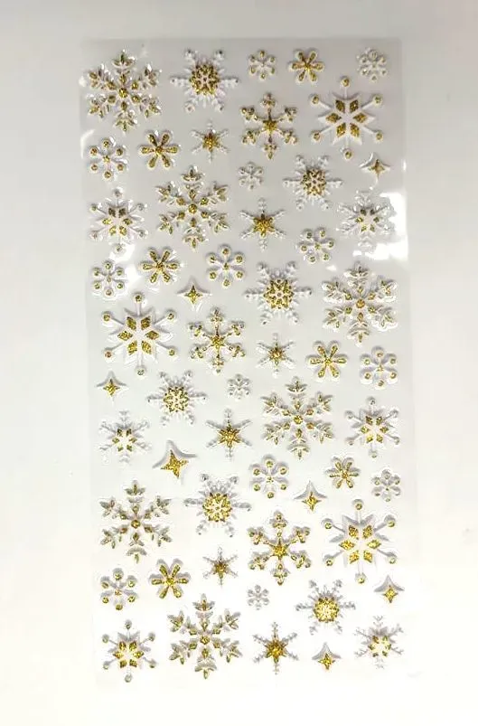 Deco Foam 3451282 adesivi natalizi fiocchi di neve