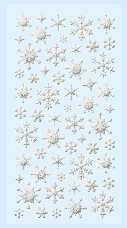 Deco Foam 3451283 adesivi natalizi fiocchi di neve