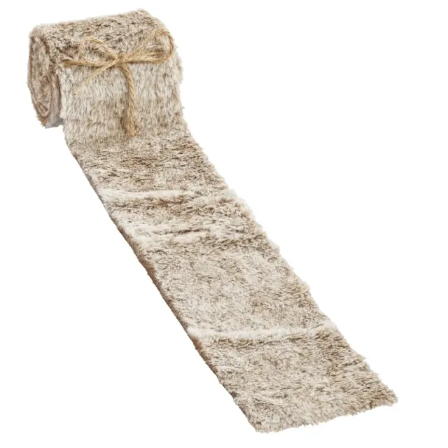 Deco Foam 3508050 striscia pelliccia beige 8 cm x 2 m morbida