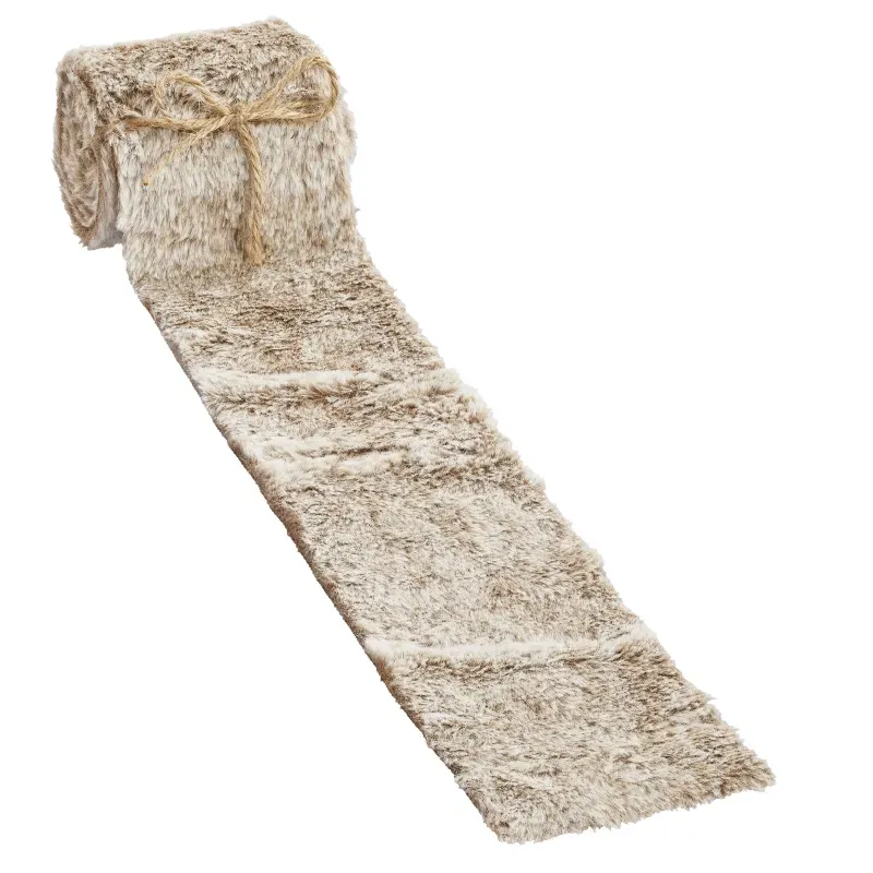 Deco Foam 3508050 striscia pelliccia beige 8 cm x 2 m morbida