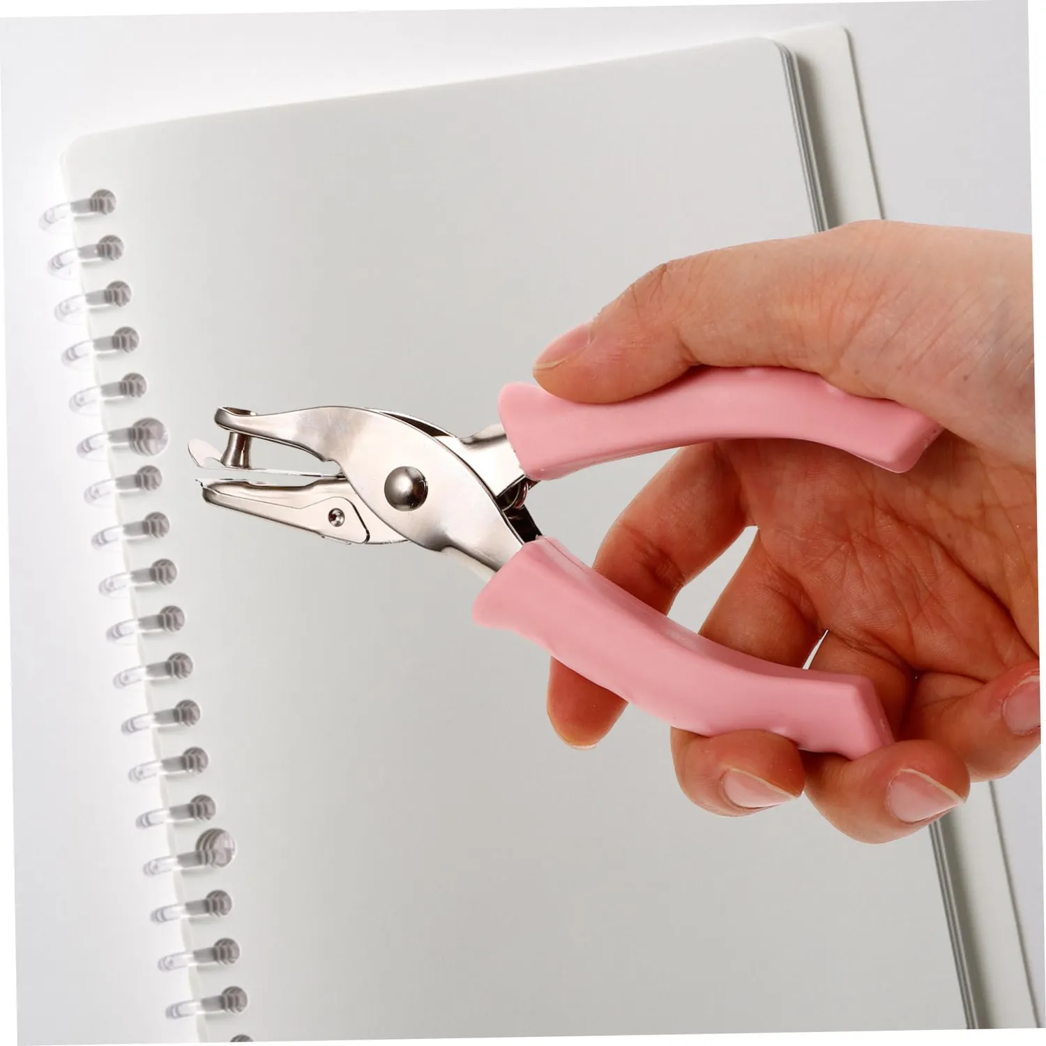 Angoily perforatore singolo rosa per carta e cartoncino