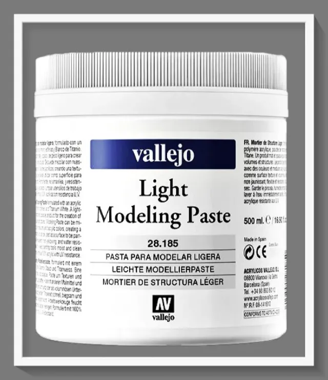 Vallejo VAL28185 pasta modellabile 500 ml bianca opaca