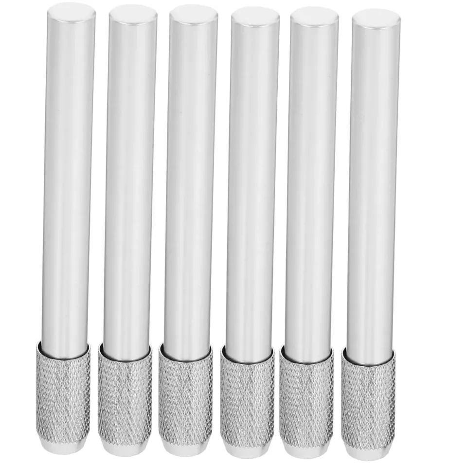 Angoily Estensore Matite Metallo Argento 6 Pezzi Scuola