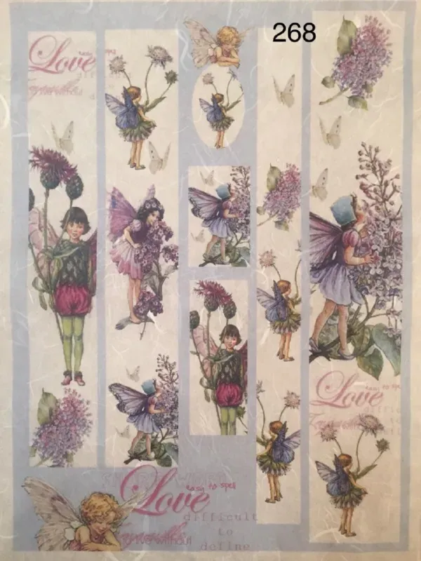 Deco Foam NCF-268 carta di riso A3 decoupage