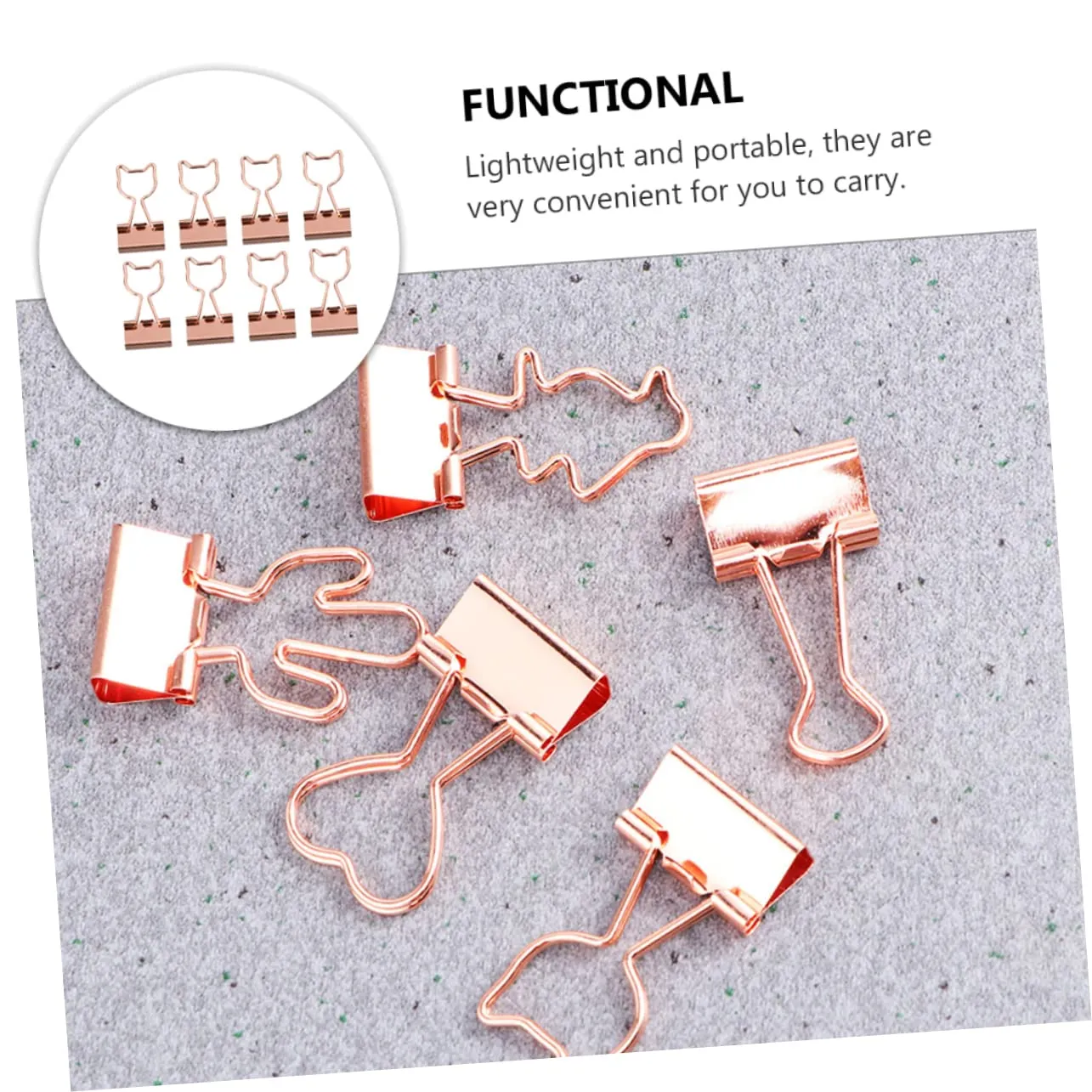 Angoily clip ufficio metallo colorate 4,0x2,0 cm 15 pezzi