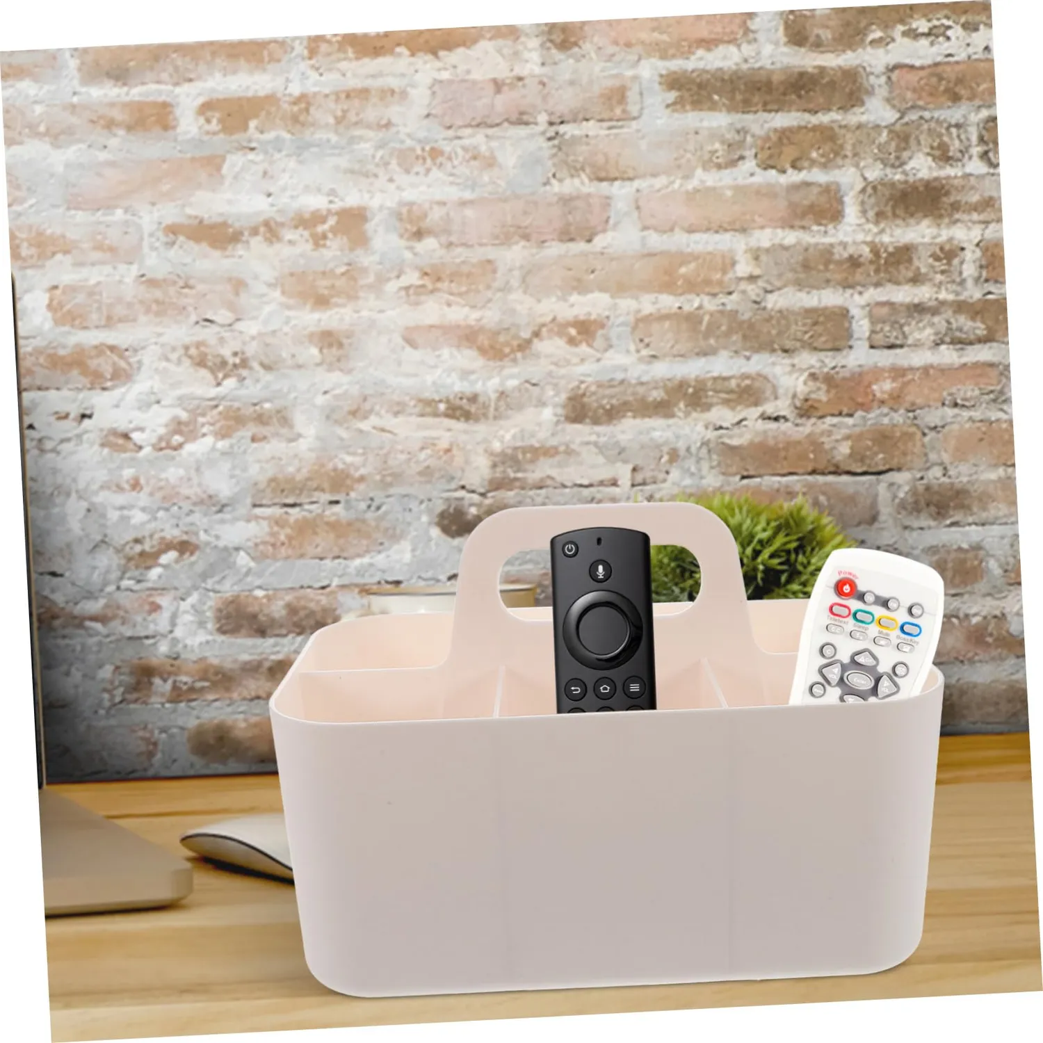 Angoily organizer scrivania bianco plastica con maniglia