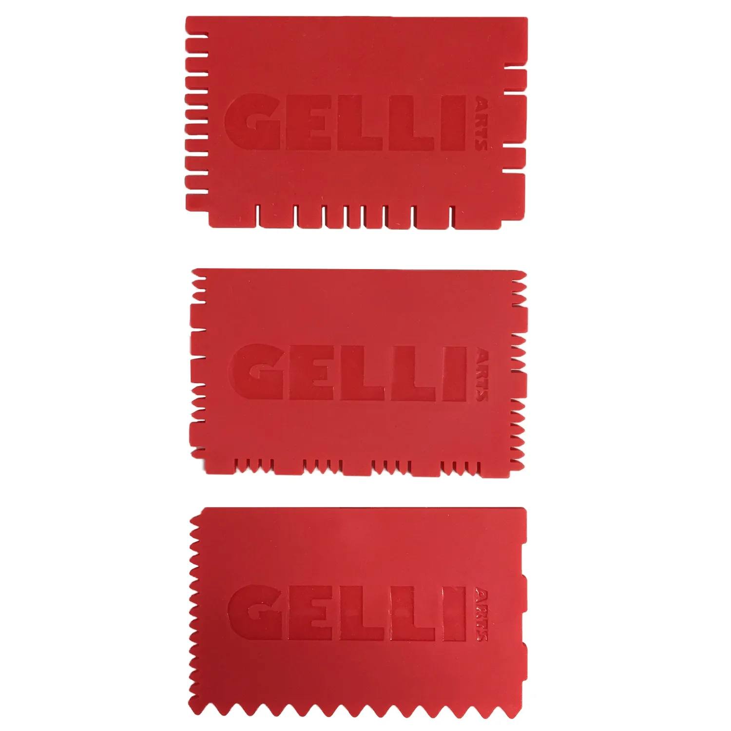 Gelli Arts Mini Printing Tools set 3 pettini 5x7,5 cm texture
