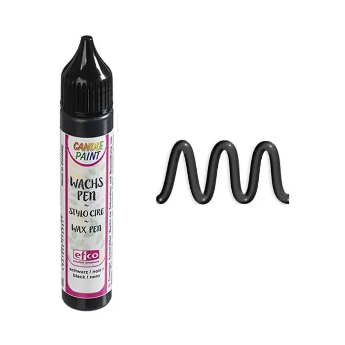 Efco 9317489 colore per candele nero 28 ml coprente