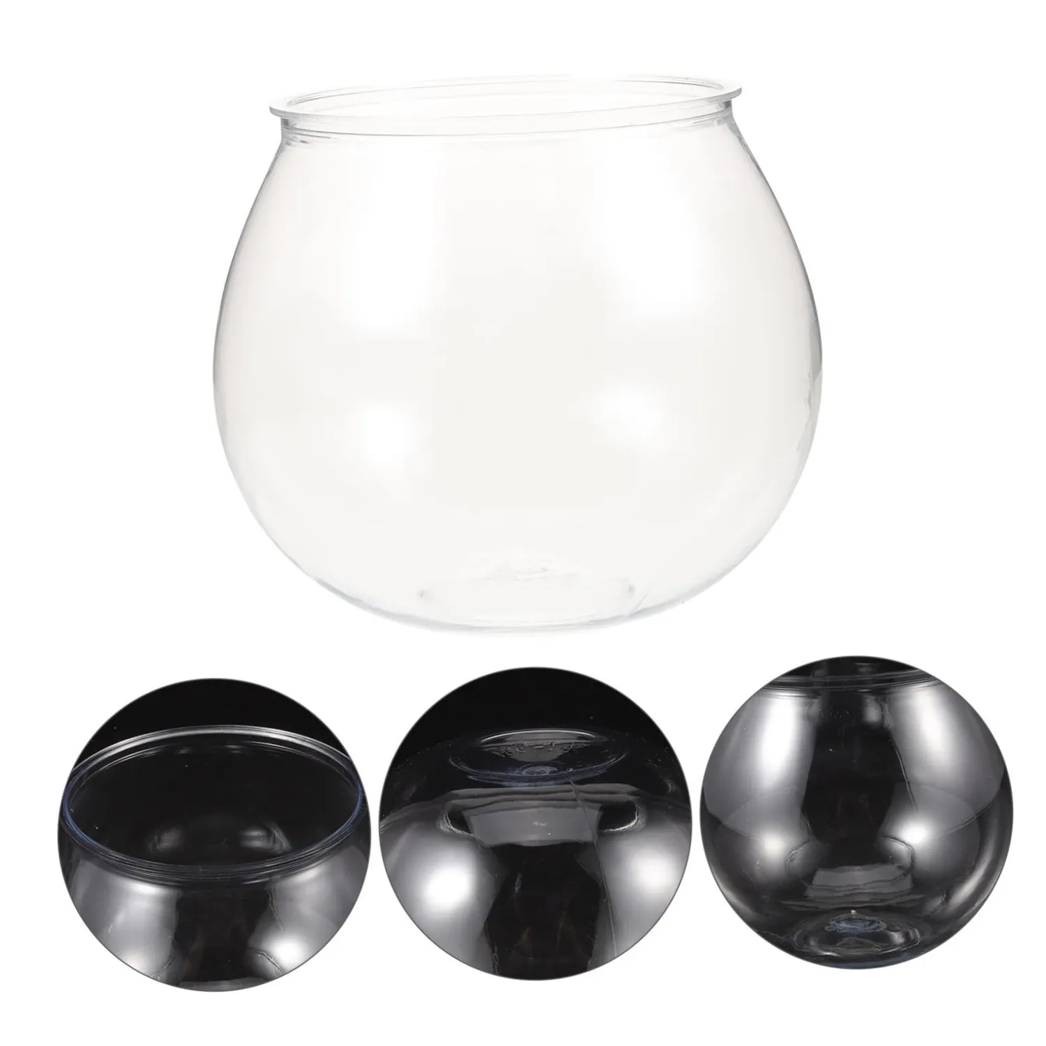 Angoily boccia pesci plastica set 3 pezzi trasparente