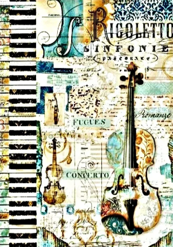 Deco Foam TT-K003 carta di riso 35x25cm decoupage