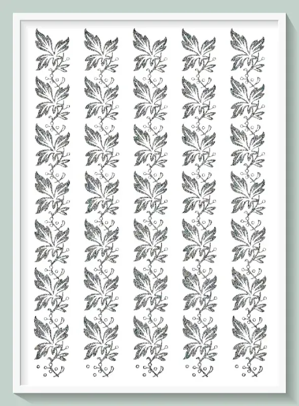 Deco Foam S-23 transfer glitter argento 17x25cm coprente