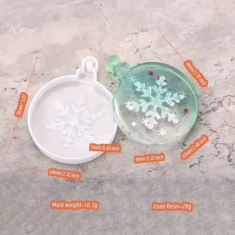 Naturesin Stampo Rotondo fiocco di neve stampo natale