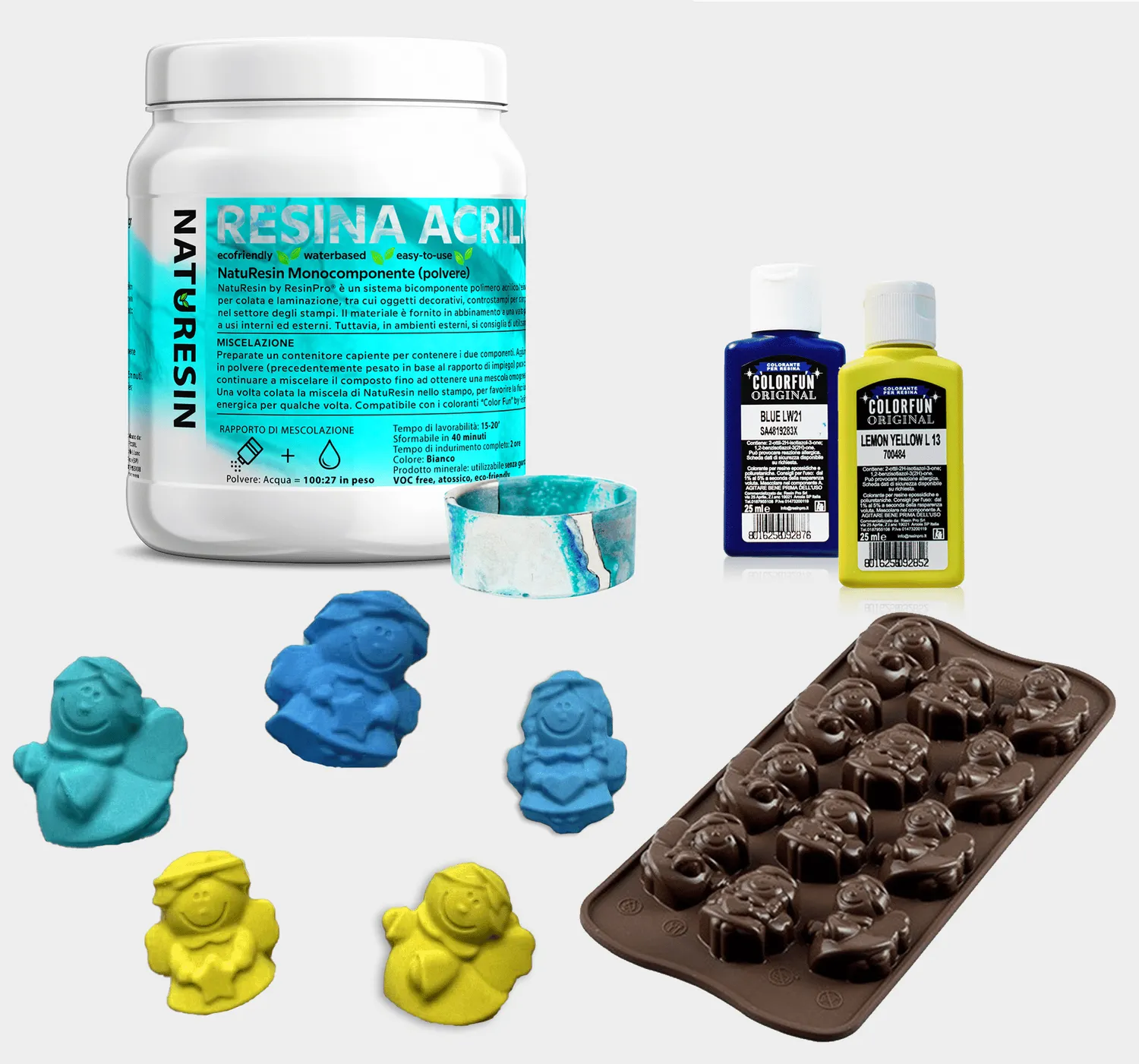 Naturesin NatuResin kit giochi bambini 1 kg ceramica