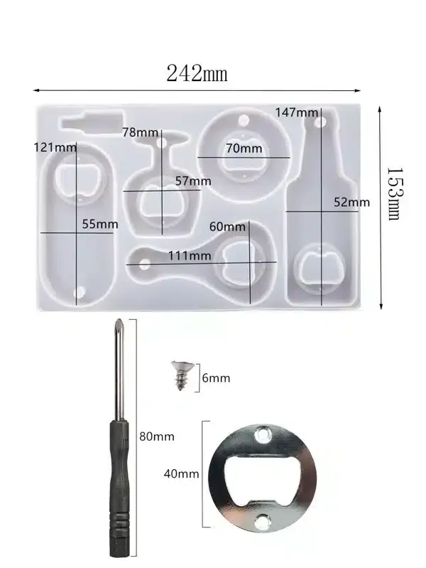 Naturesin Apribottiglie stampo silicone 242x153 mm riusabile