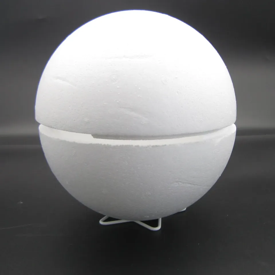 Deco Foam Sfera polistirolo divisibile 20 cm bianca