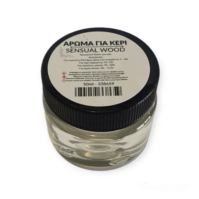 Deco Foam Sensual Wood fragranza candele 50ml legnosa