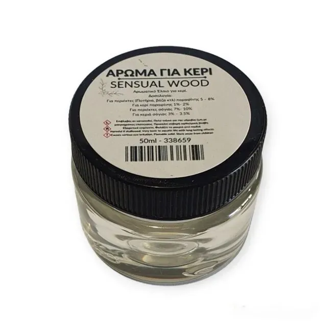 Deco Foam Sensual Wood fragranza candele 50ml legnosa