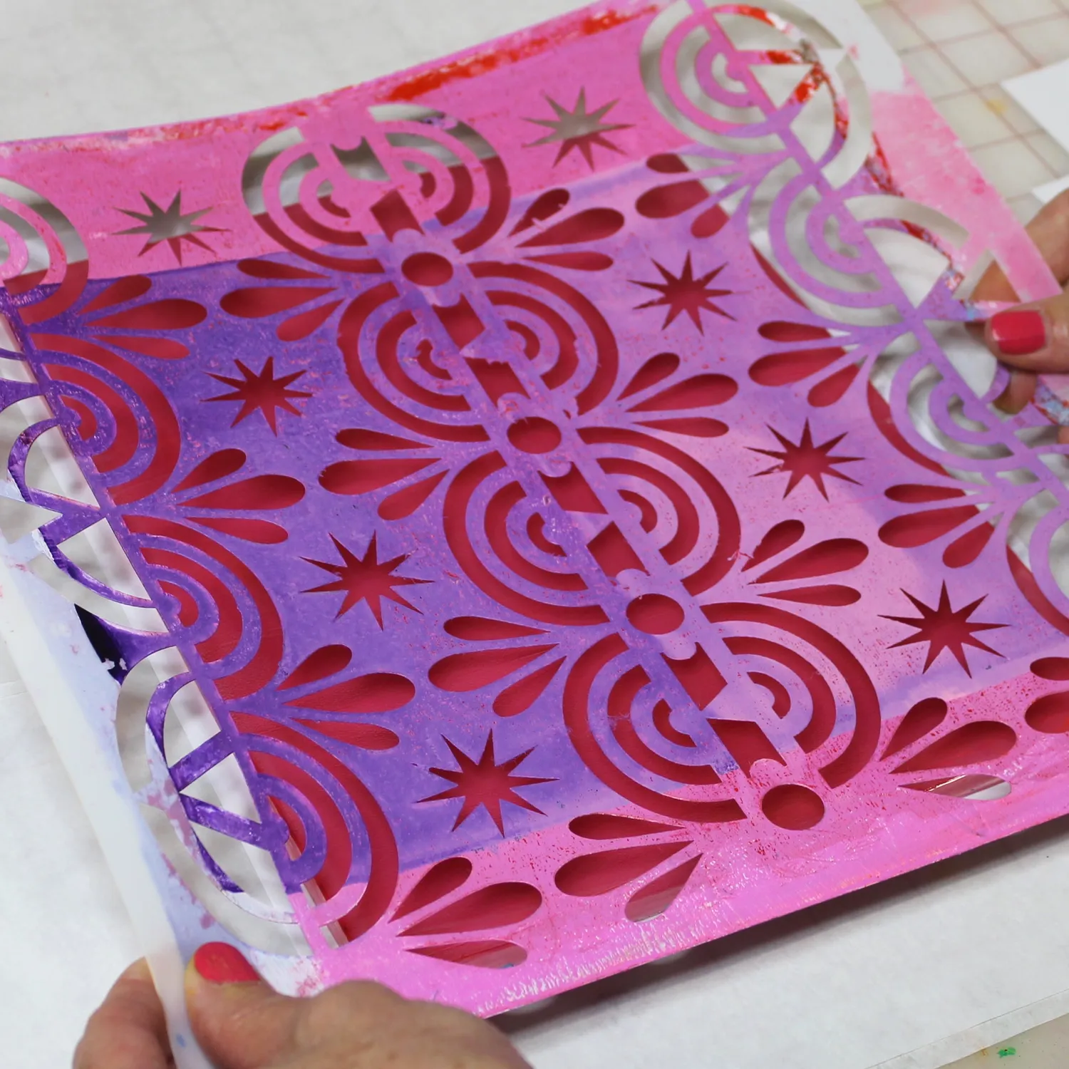 Gelli Arts Printing Plates 8x10 piastra gel set 11 pezzi riutilizzabile