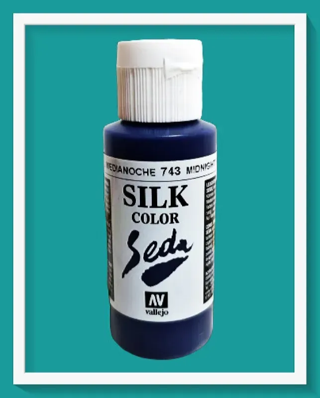 Vallejo Silk Color Seda 43743 colore per seta blu 60ml
