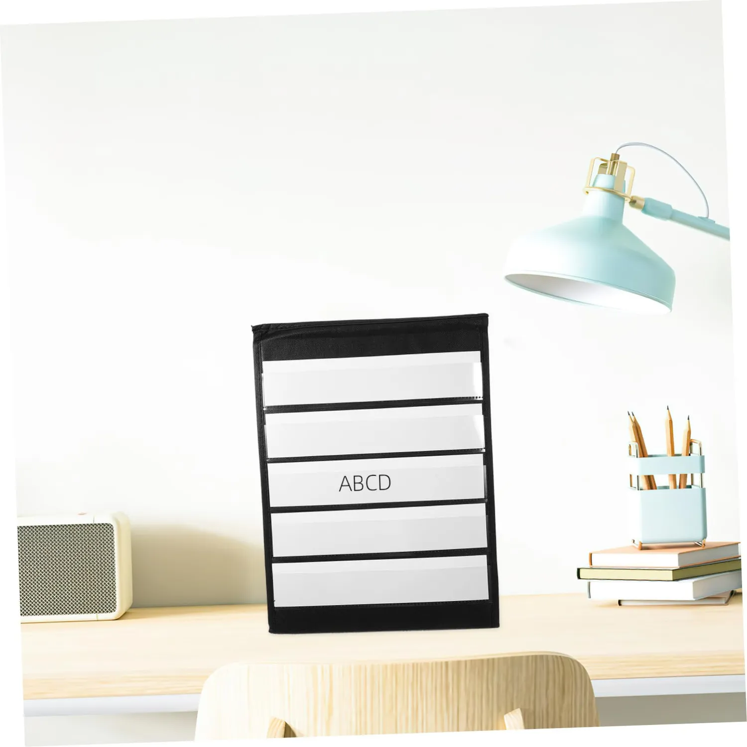 Angoily Espositore Triangolare Nero Cartoline 43x32x20 cm