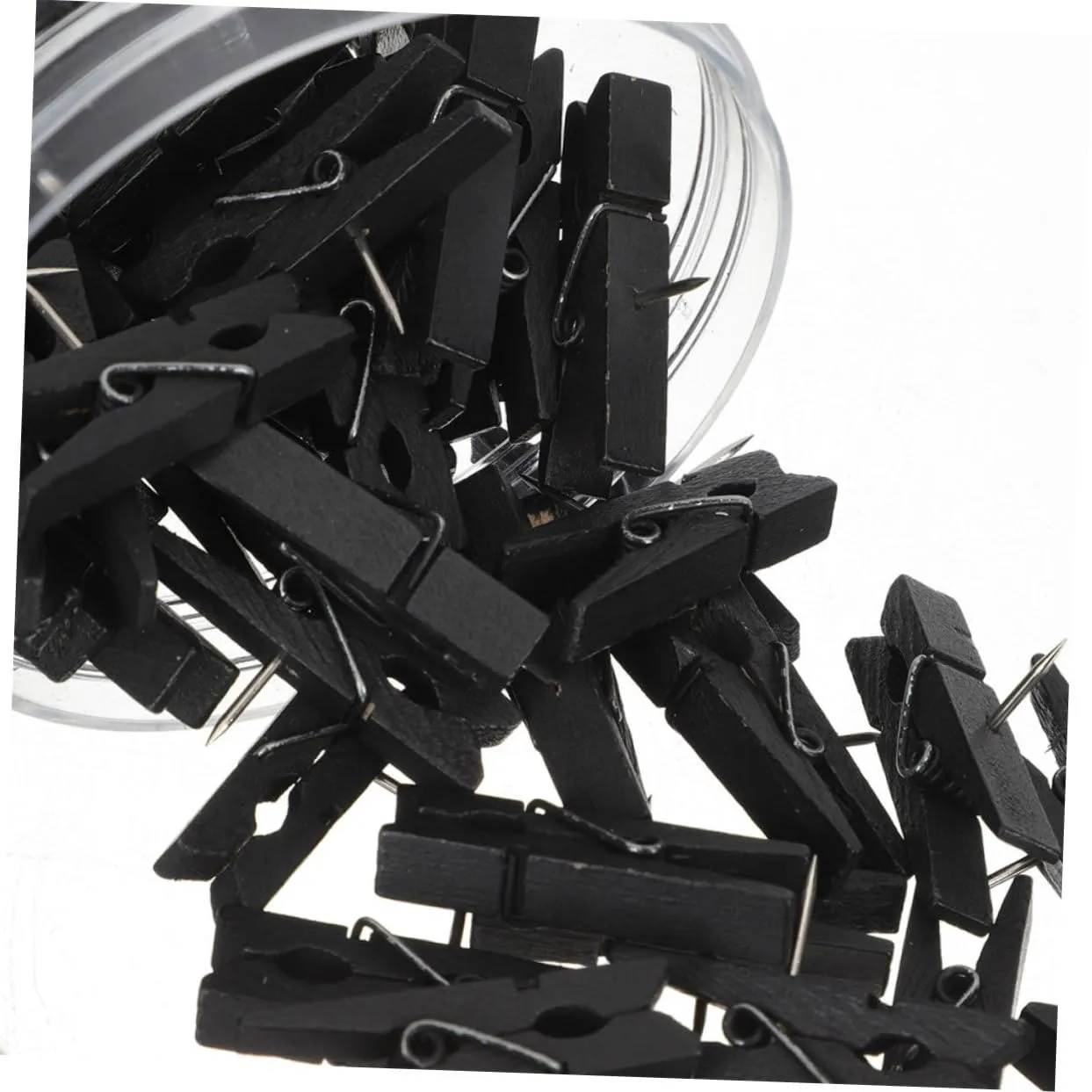Angoily puntine con clip per bacheca nere 100 pezzi senza fori